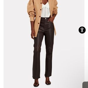 Re/done 70s leather bootcut pants